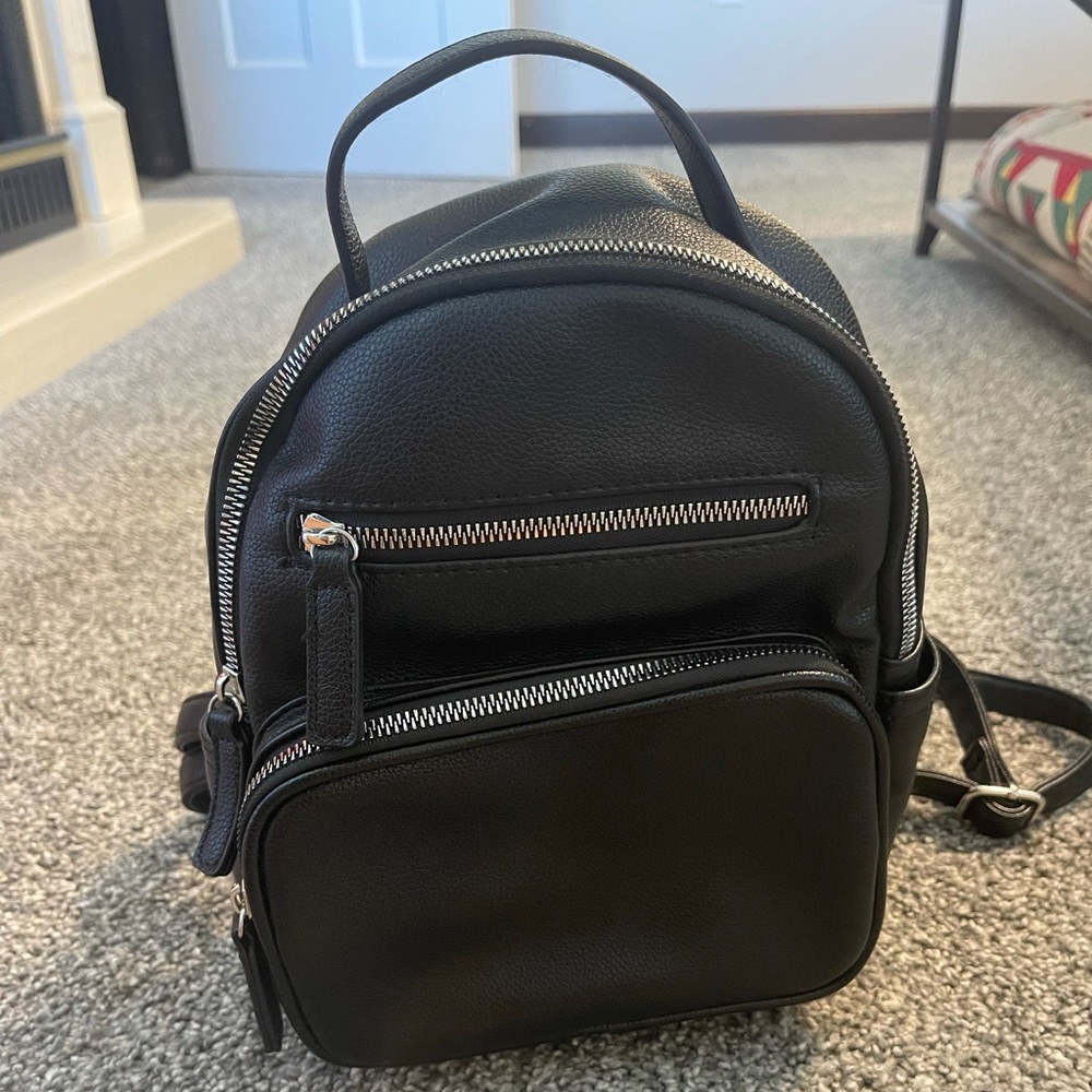 Black Mini Backpack